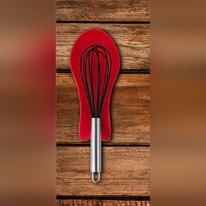 Taste Of Home Red Silicone Spoon Rest Holder New
